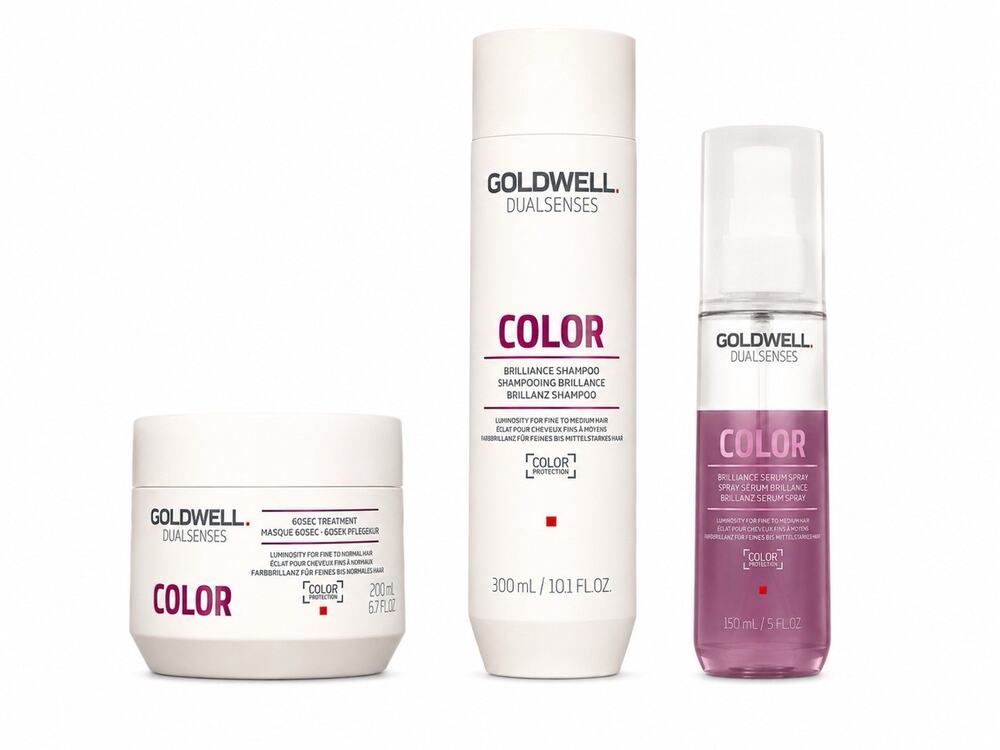 Goldwell Dualsenses Color Shampoo Mask Serum Set 10.1+6.7+5 Fl Oz